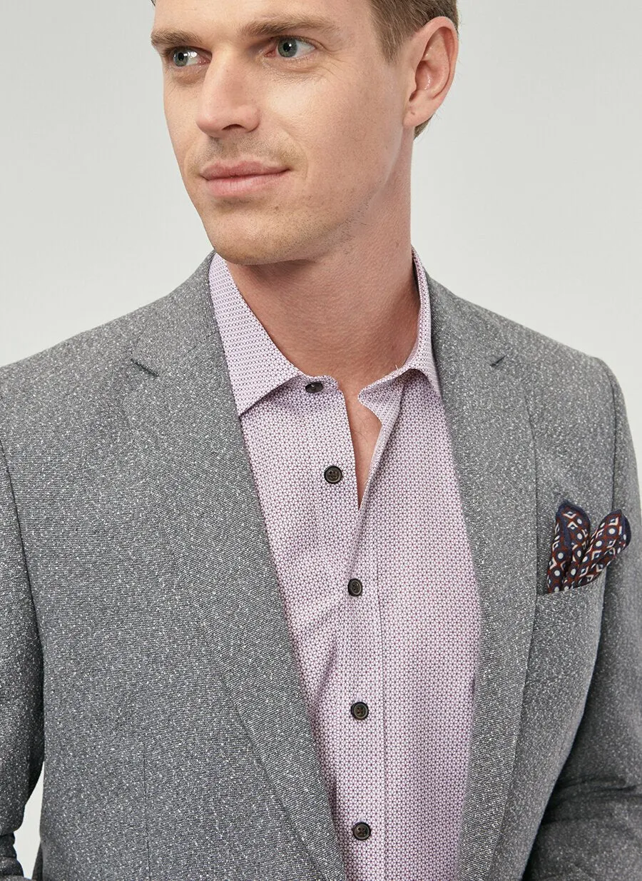 16834 Anthracite Patterned Jacket