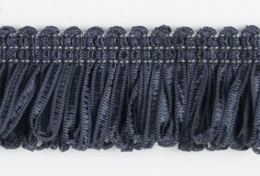 3/4" Marine Blue Fringed Trim