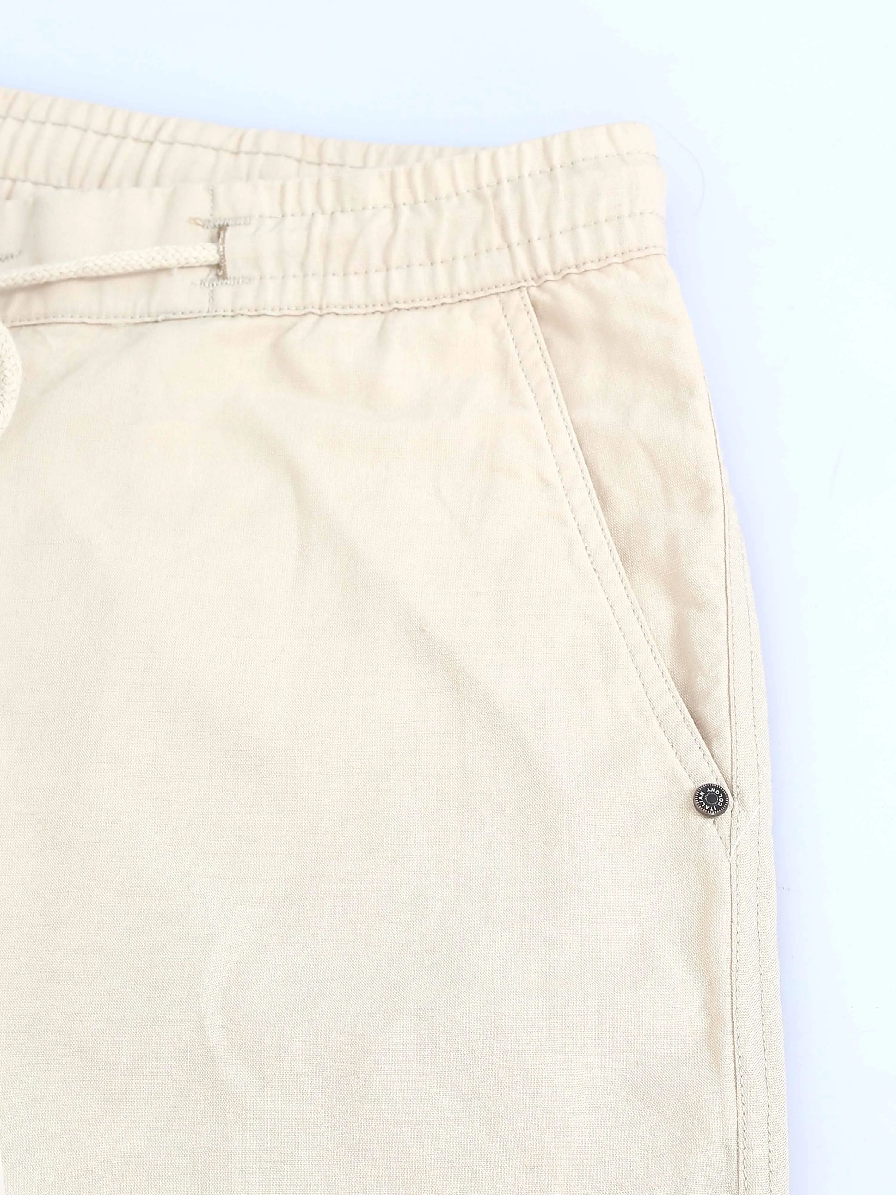 BreezeFlex Linen Trouser In Cream