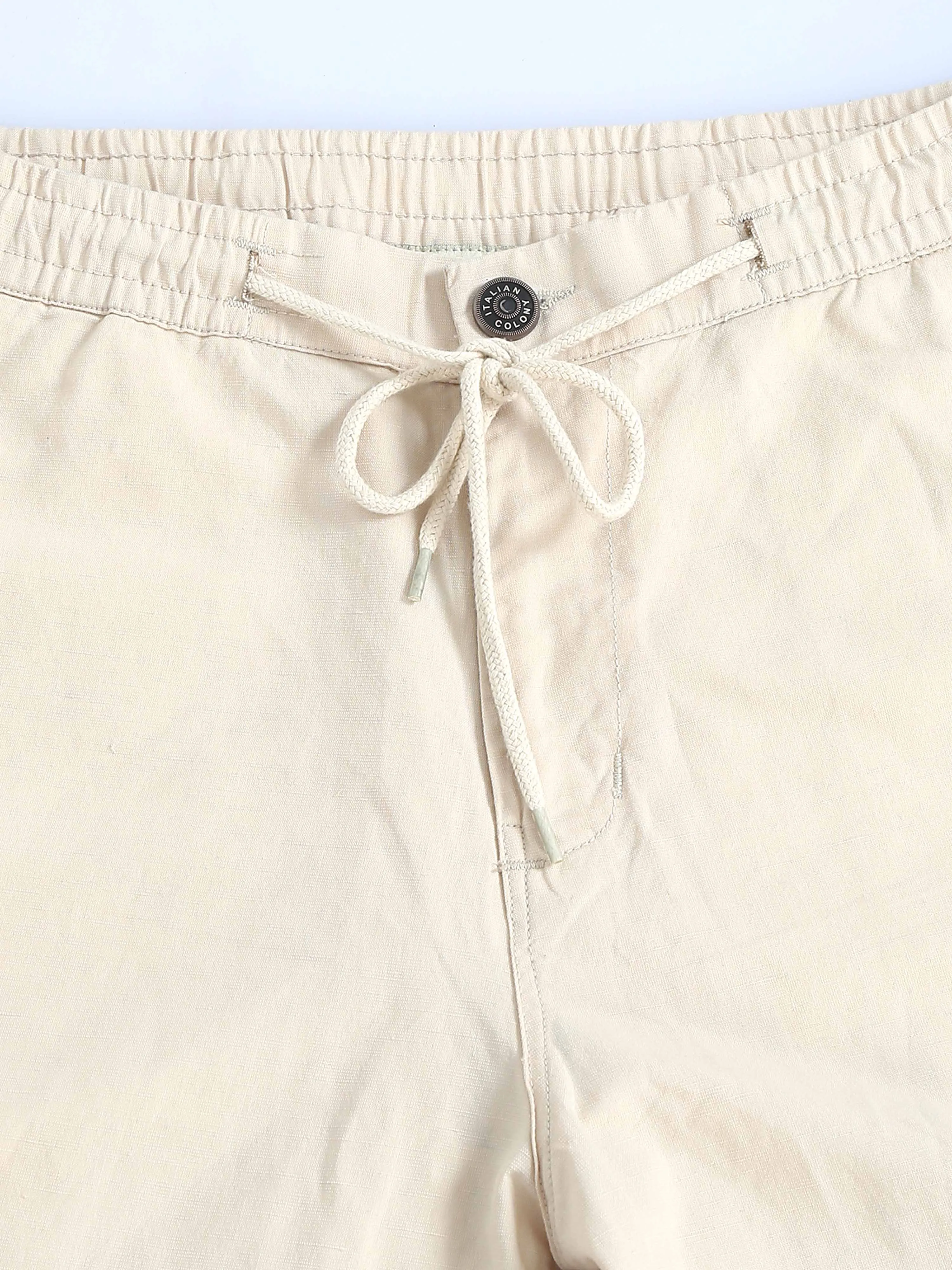 BreezeFlex Linen Trouser In Cream