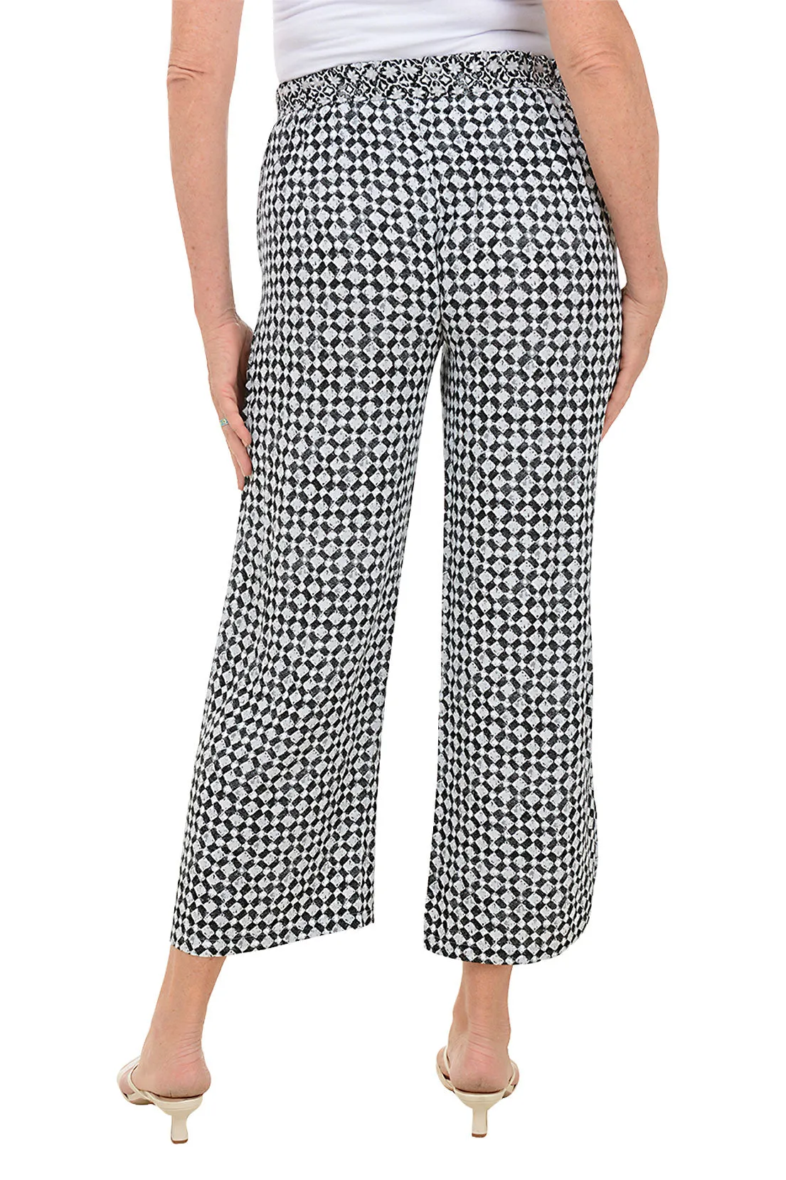 Checkerboard Palazzo Pant