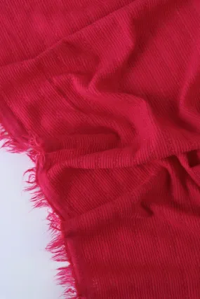 Cherry Red Bahia Rib Knit