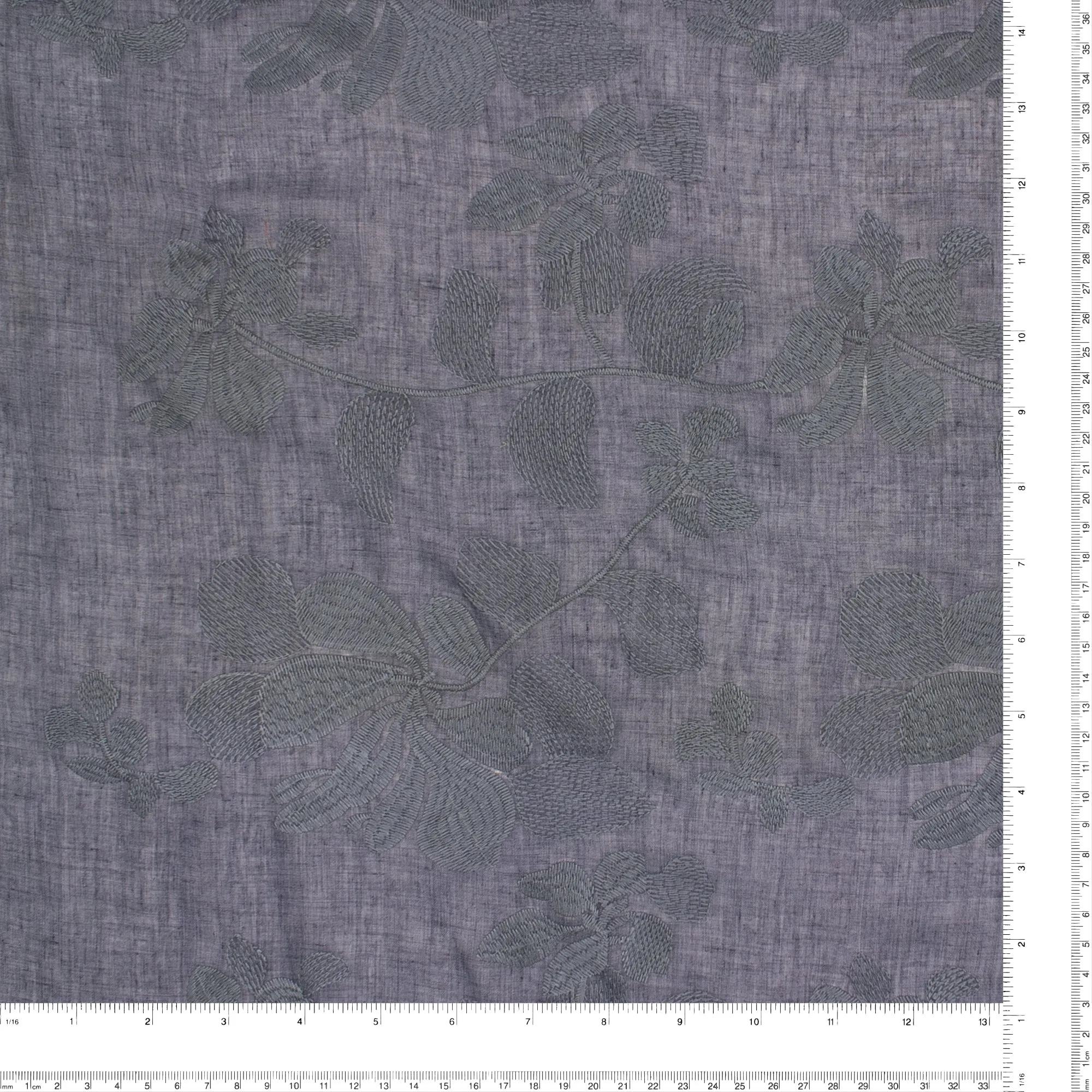 Embroidered Voile - BREEZE - Purple