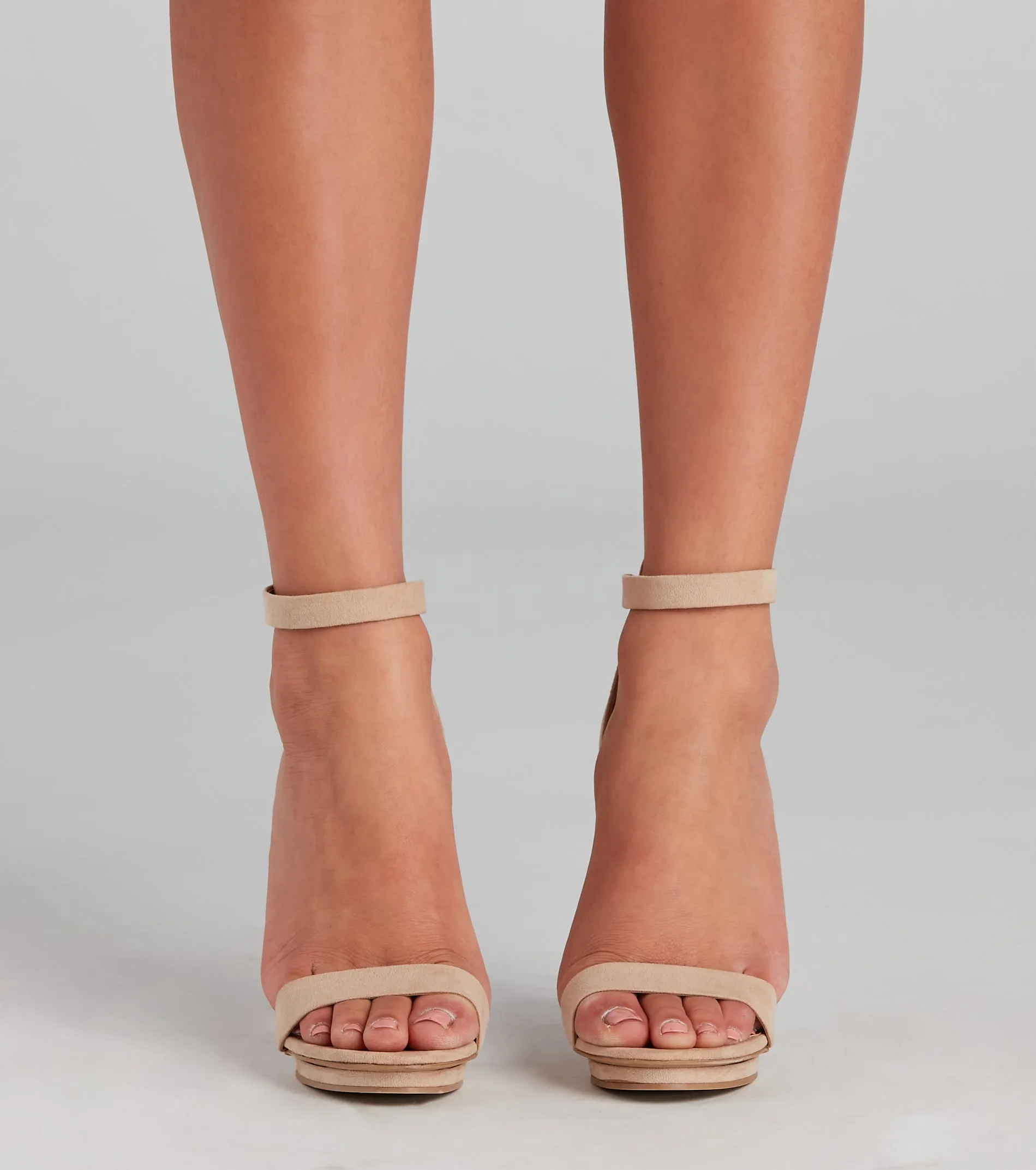 Fab Faux Suede Island Heels