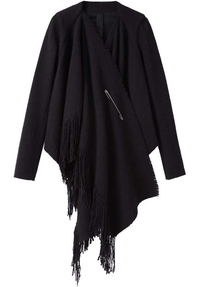 Fringed Scarf Jacket