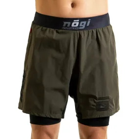 Ghost 7" Inseam Premium Lined Grappling Shorts - Fury Green