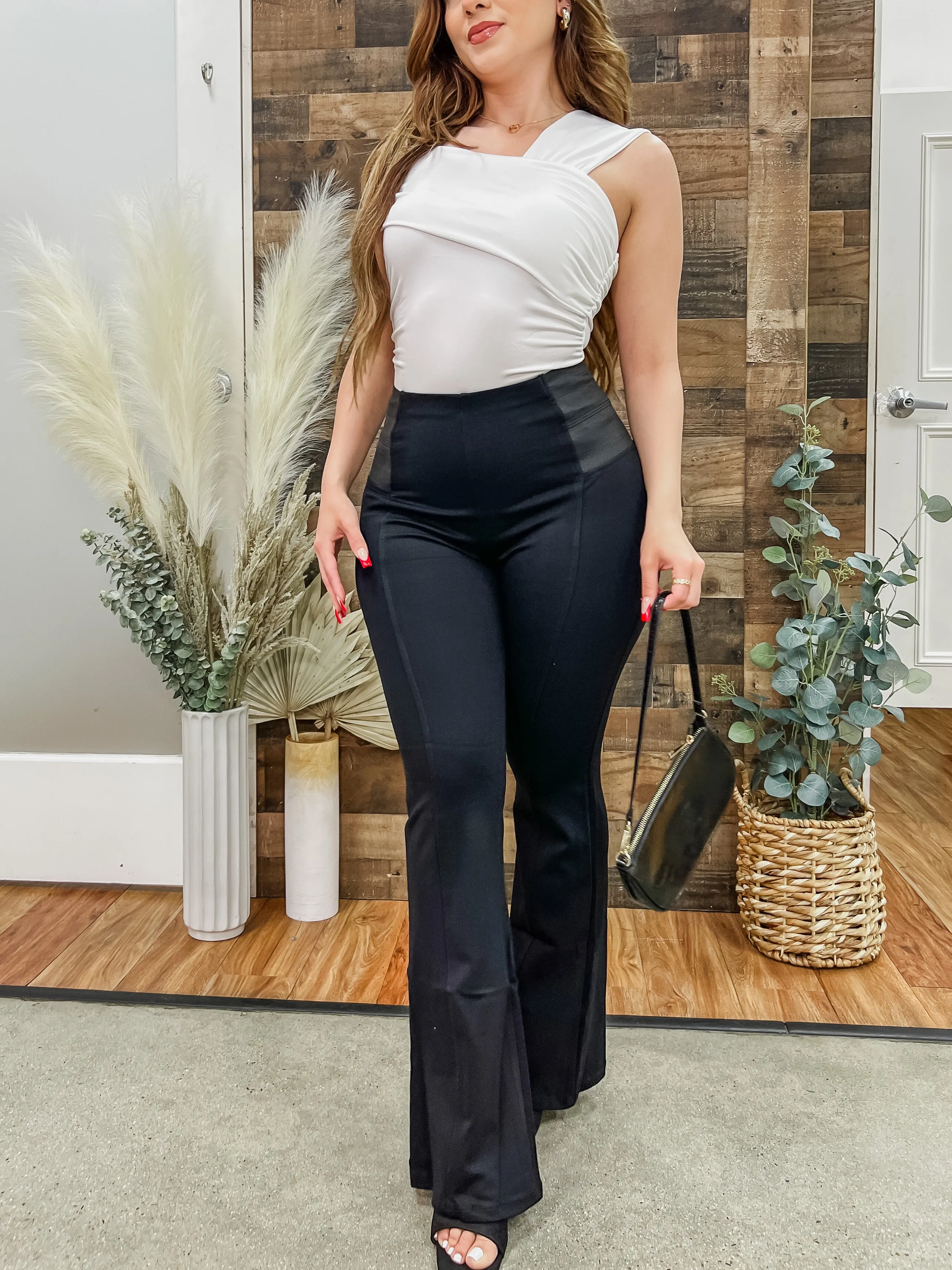 Gigi Contour Waist Wide Leg Pants