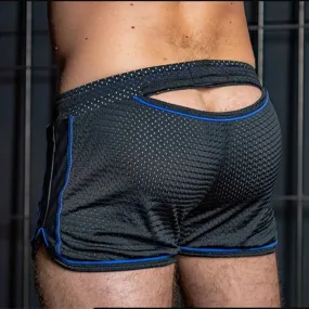 Hollow Back Mesh Running Shorts