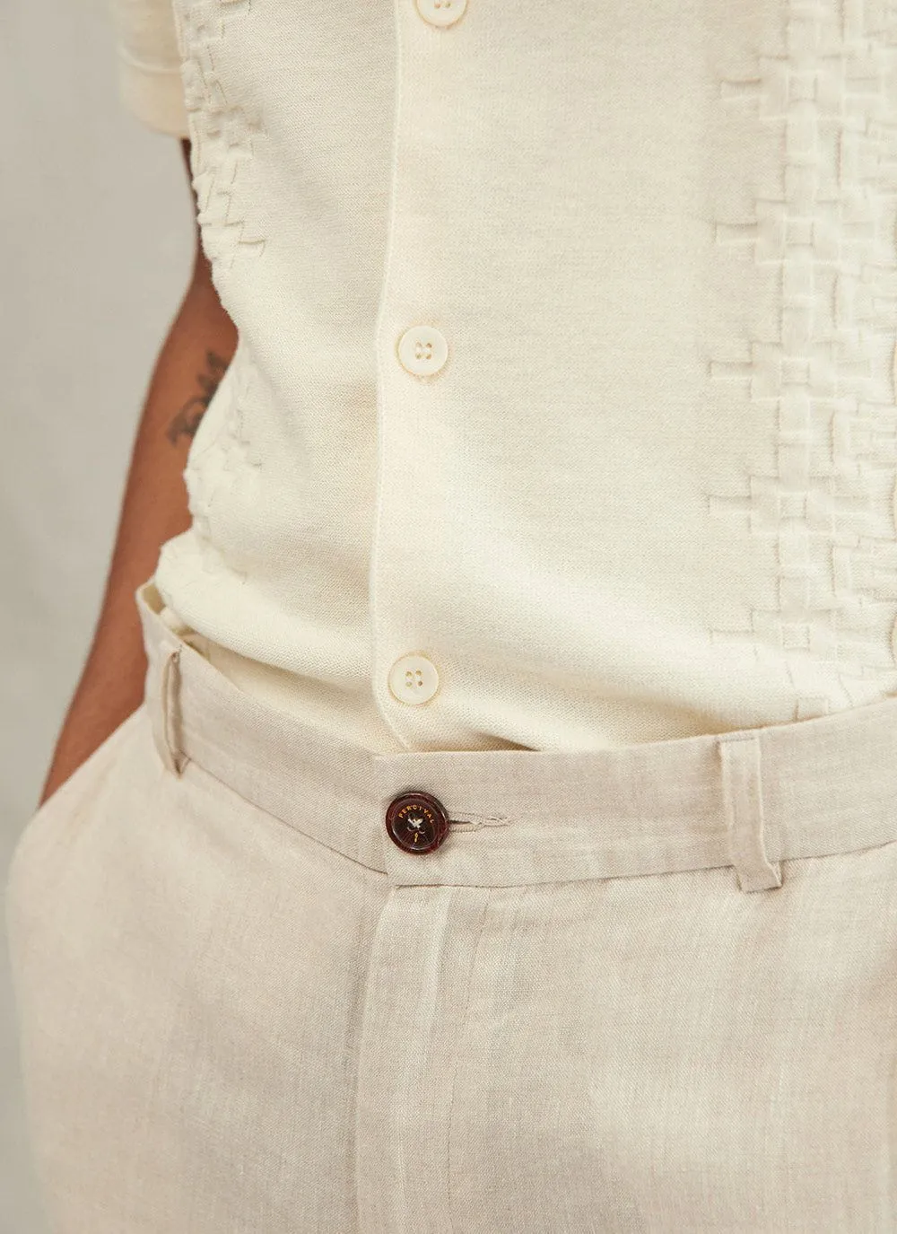 Linen Dress Trousers | Natural