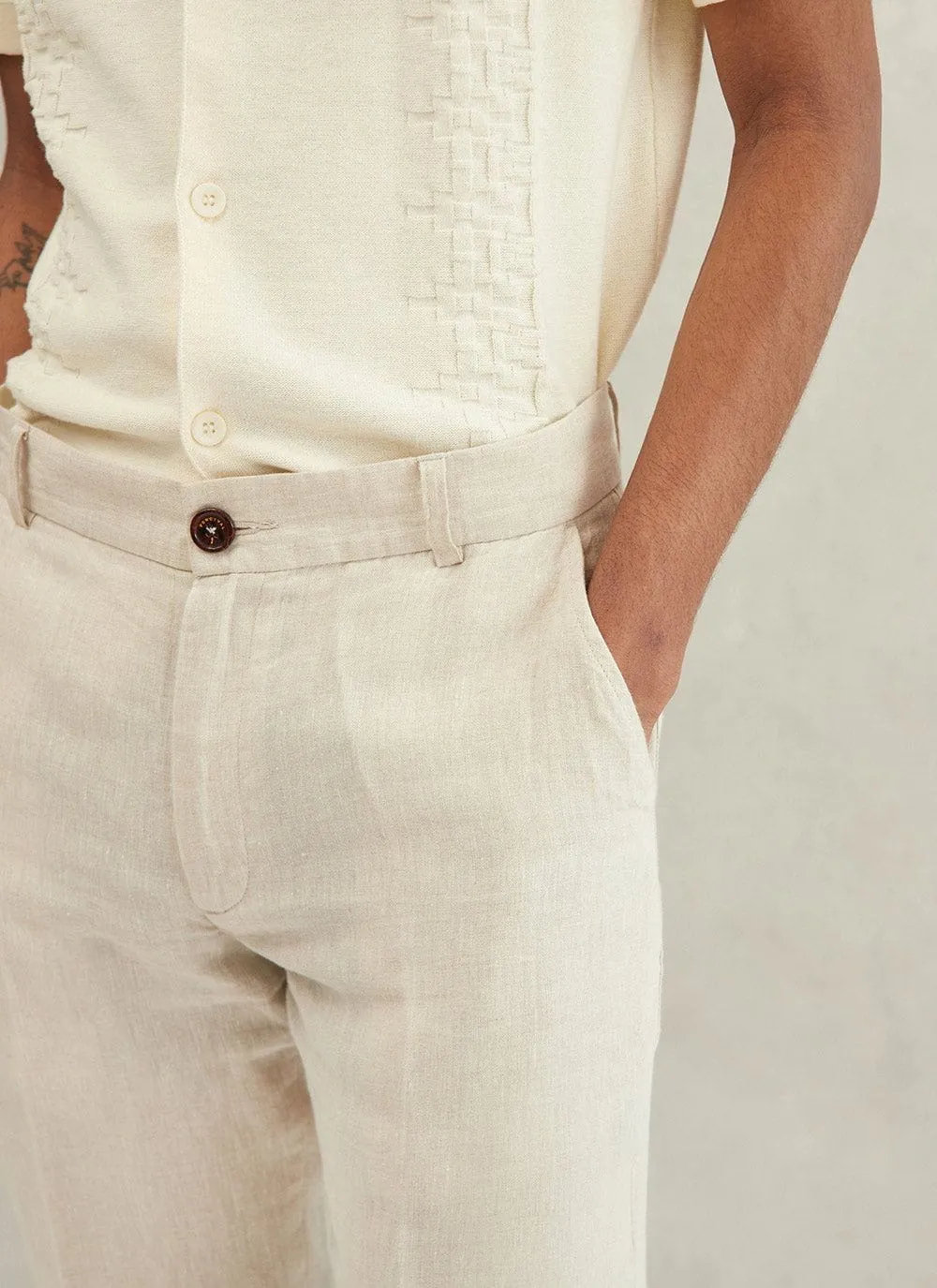 Linen Dress Trousers | Natural