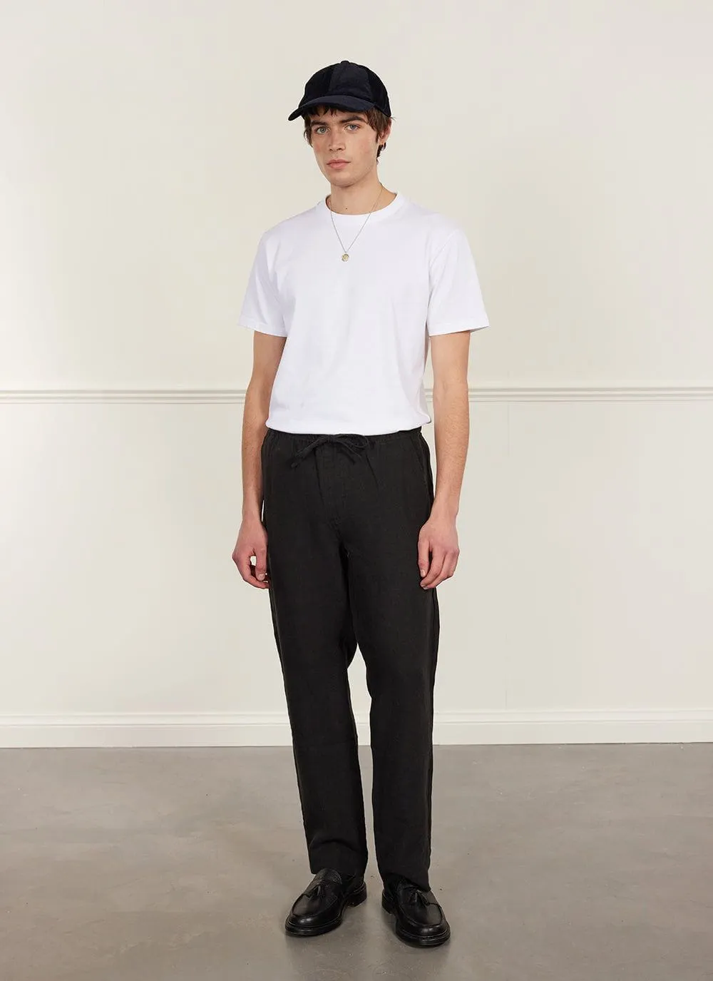 Linen Everyday Trousers | Black