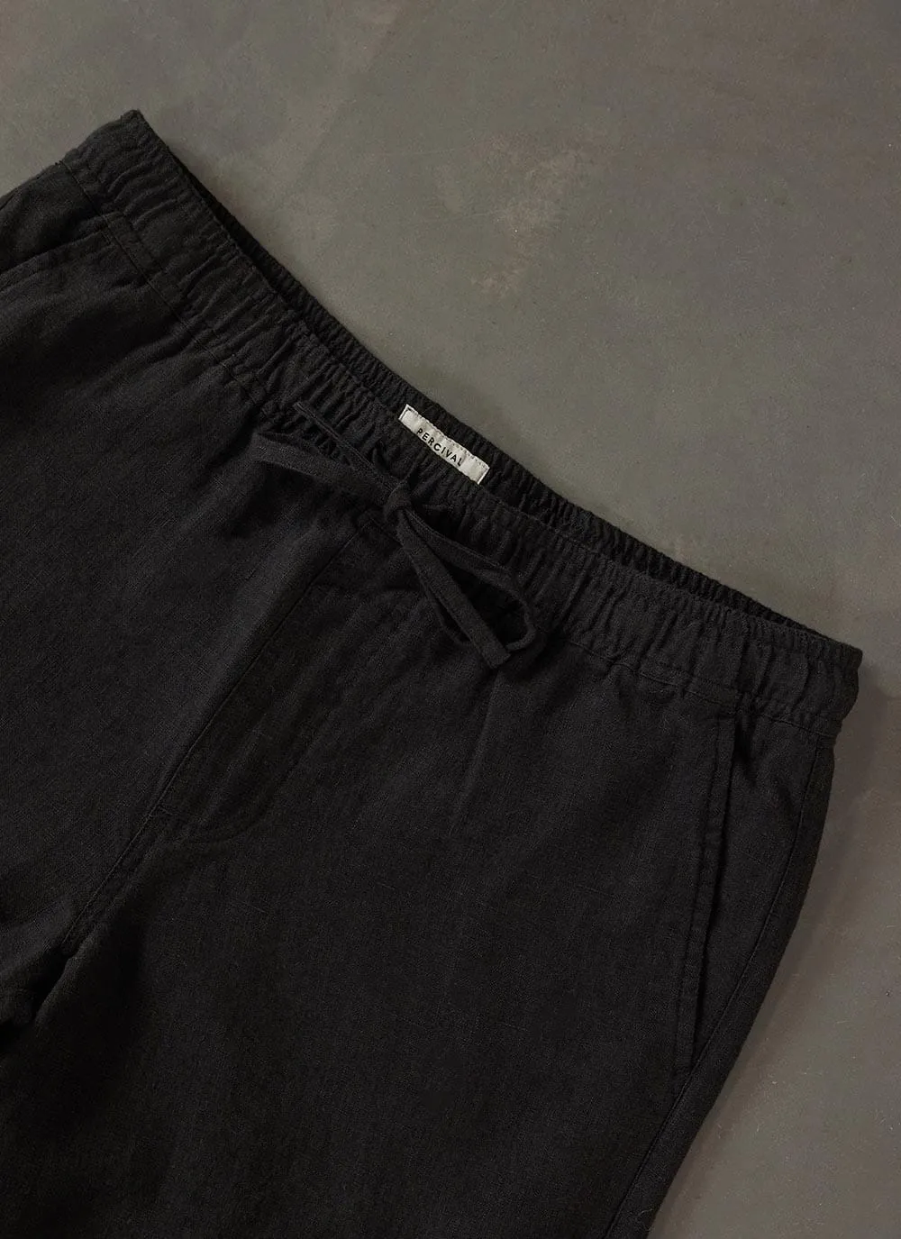 Linen Everyday Trousers | Black