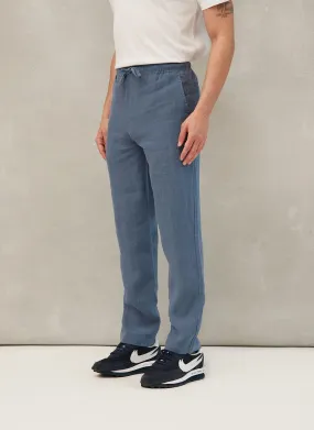 Linen Everyday Trousers | Blue