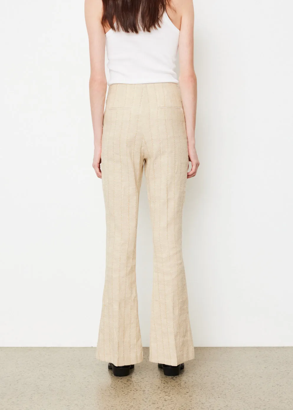 Linen Flare Trousers