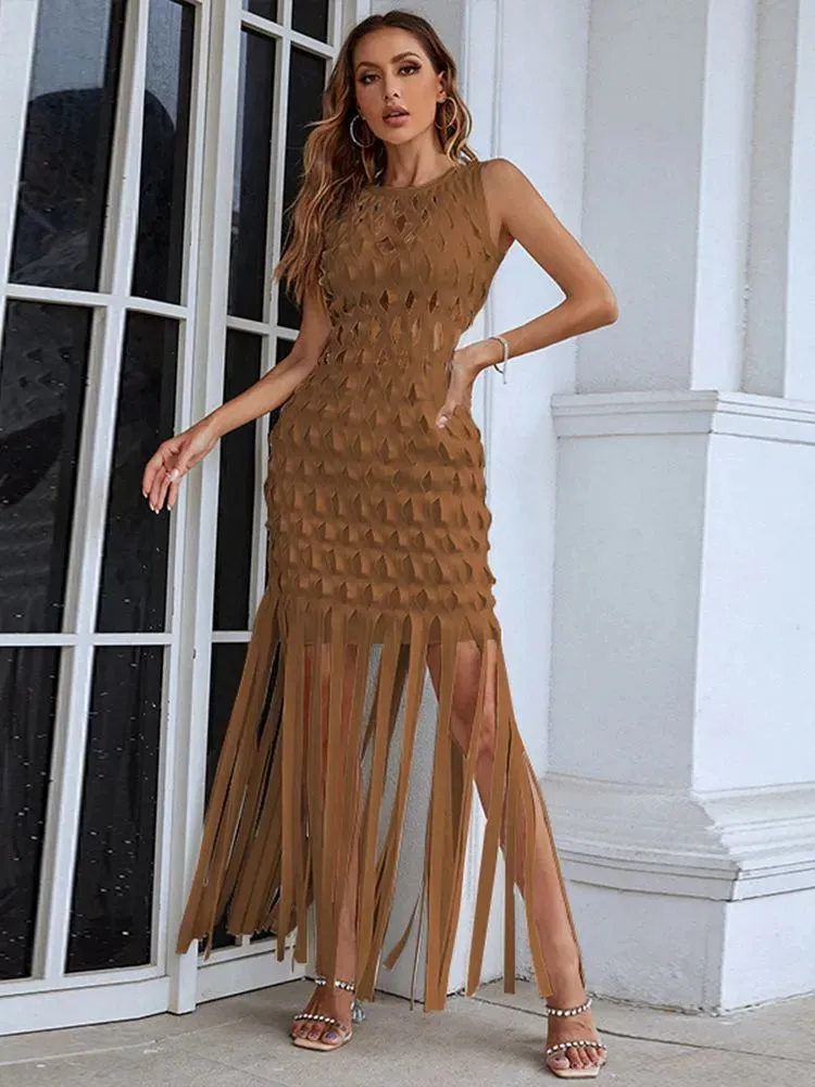 Lisa Maxi Bandage Maxi Dress