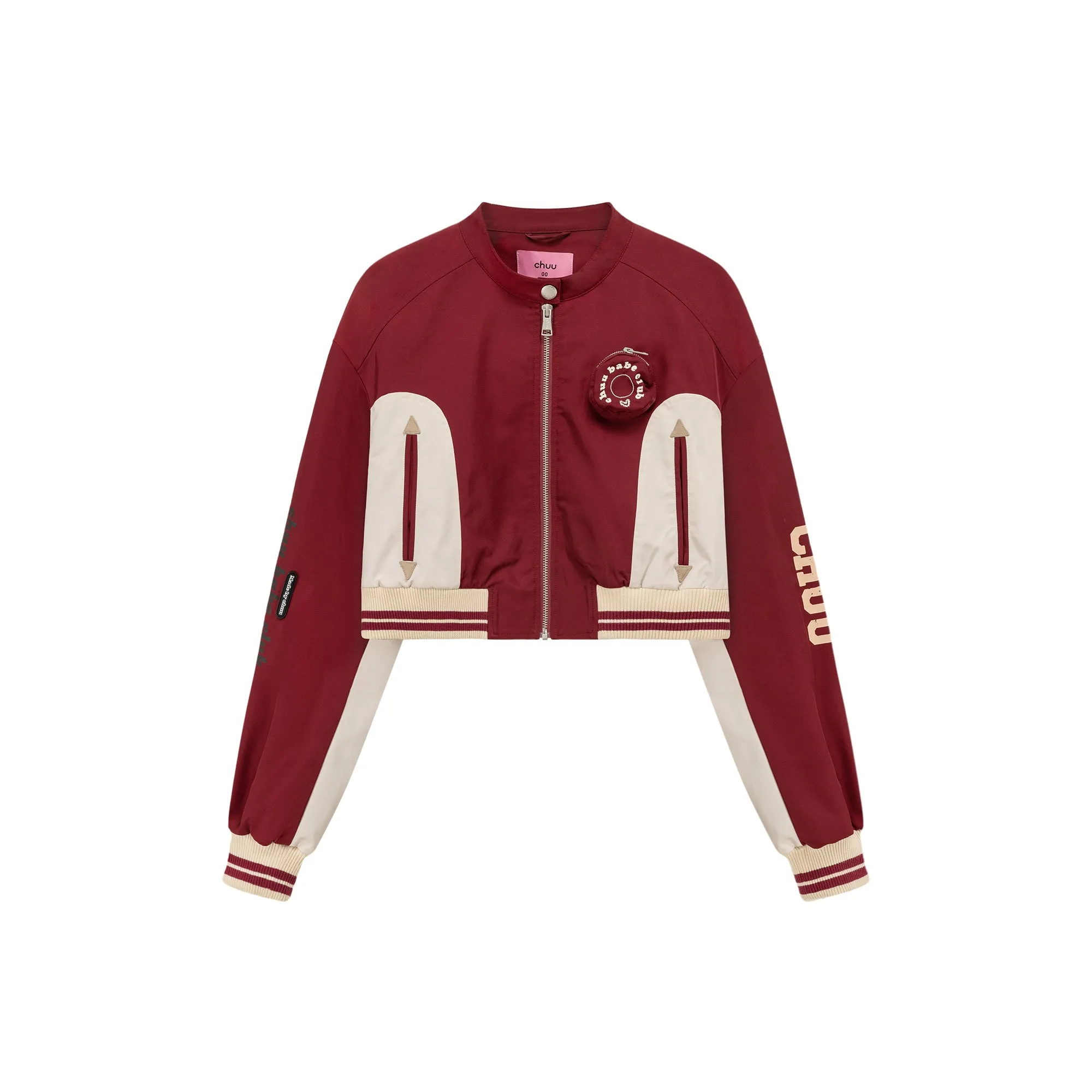 Logo Varsity Crop Jacket