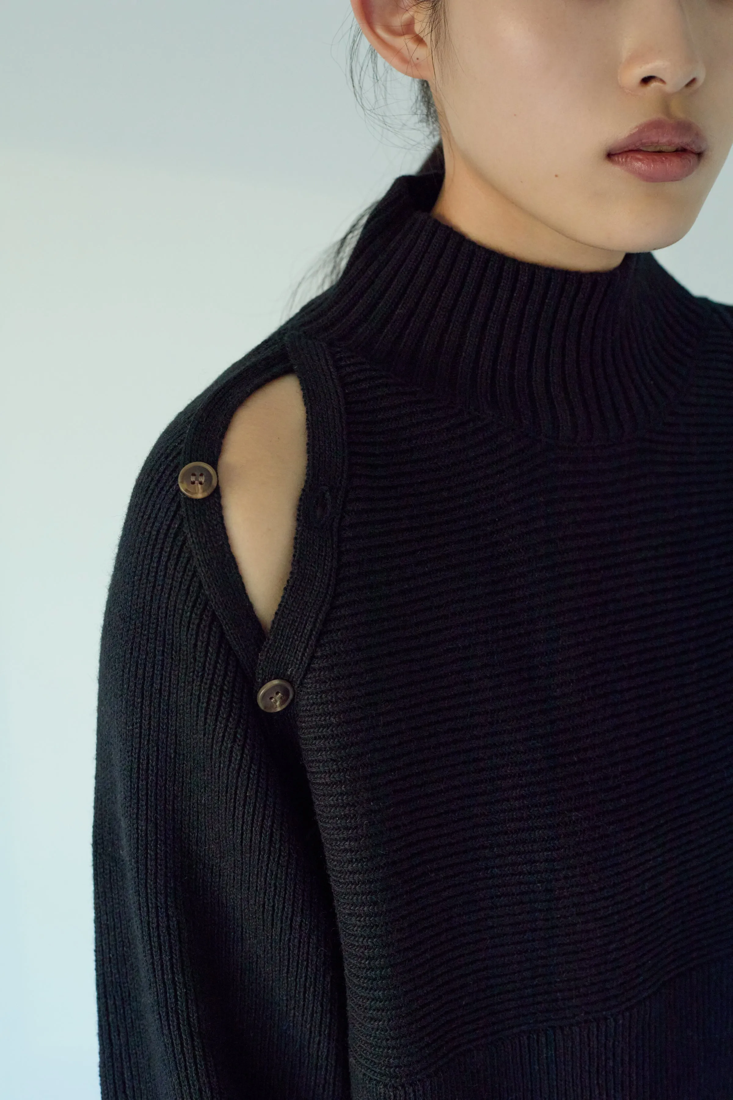 <Re stock >2way shoulder knit tops