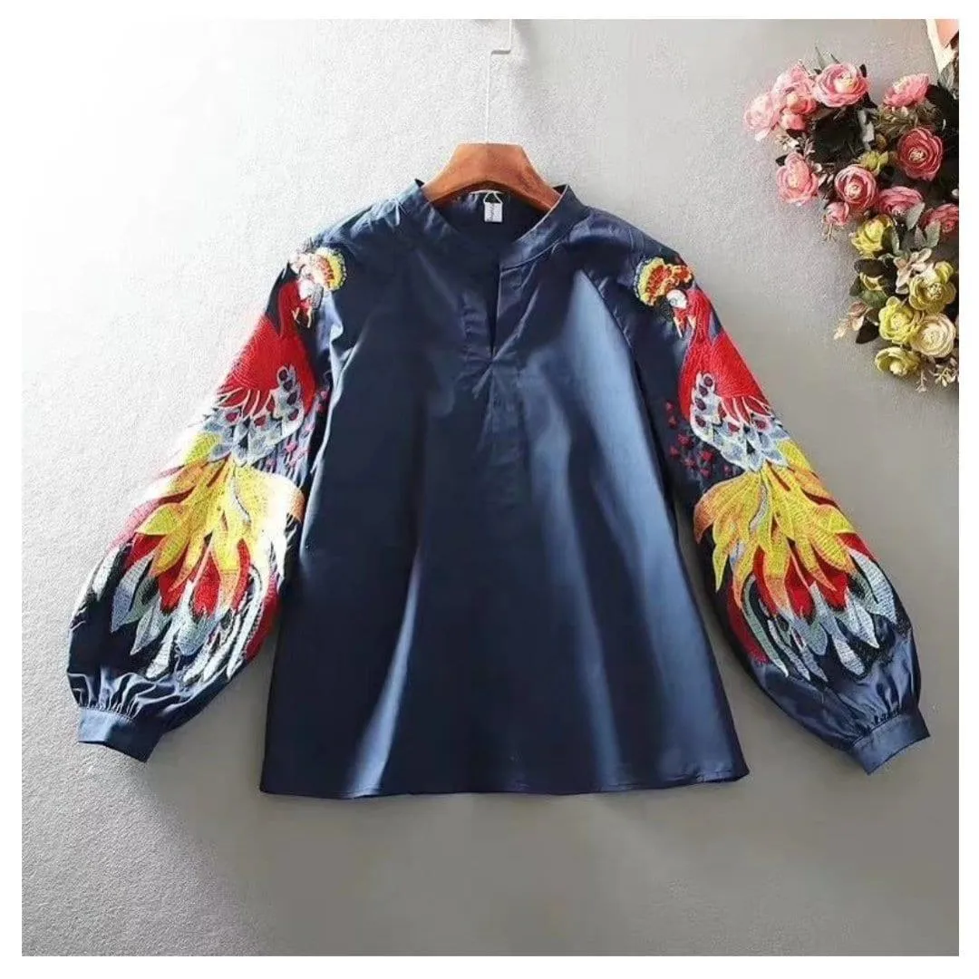 Luxury Renedy Embroidered Blouses