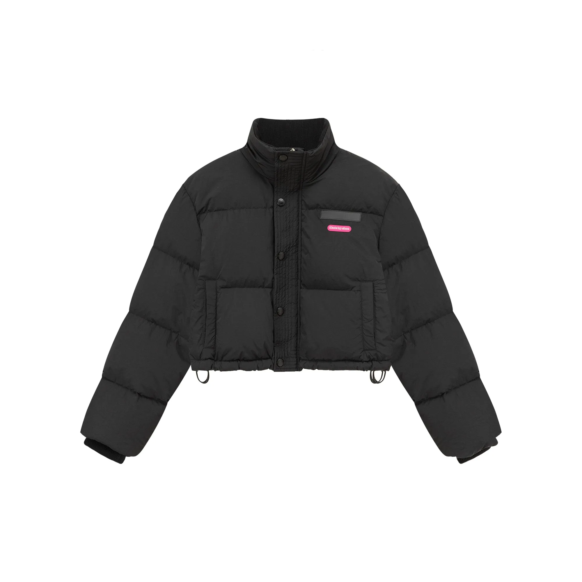 Oversized Logo Embroidery Padded Jacket