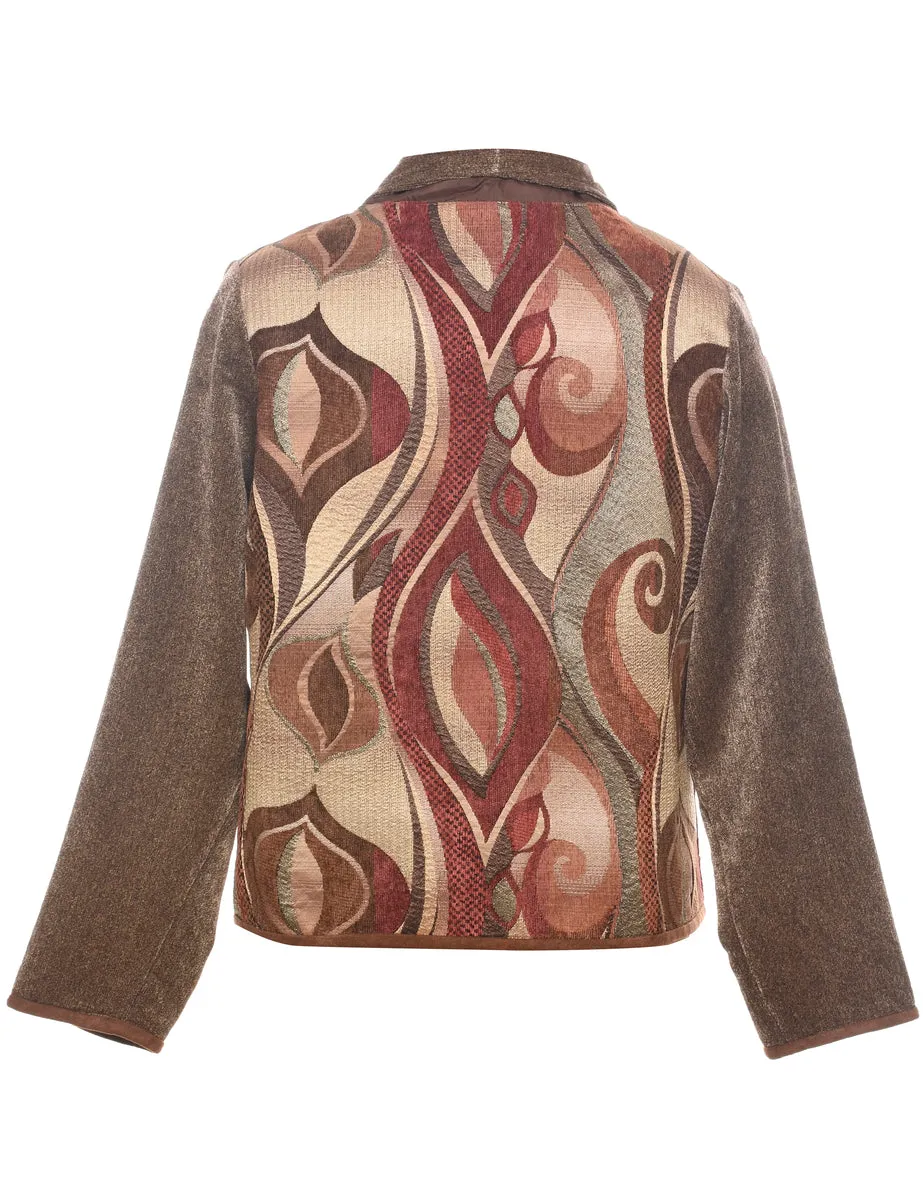 Patterned Tapestry Jacket - L