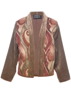 Patterned Tapestry Jacket - L