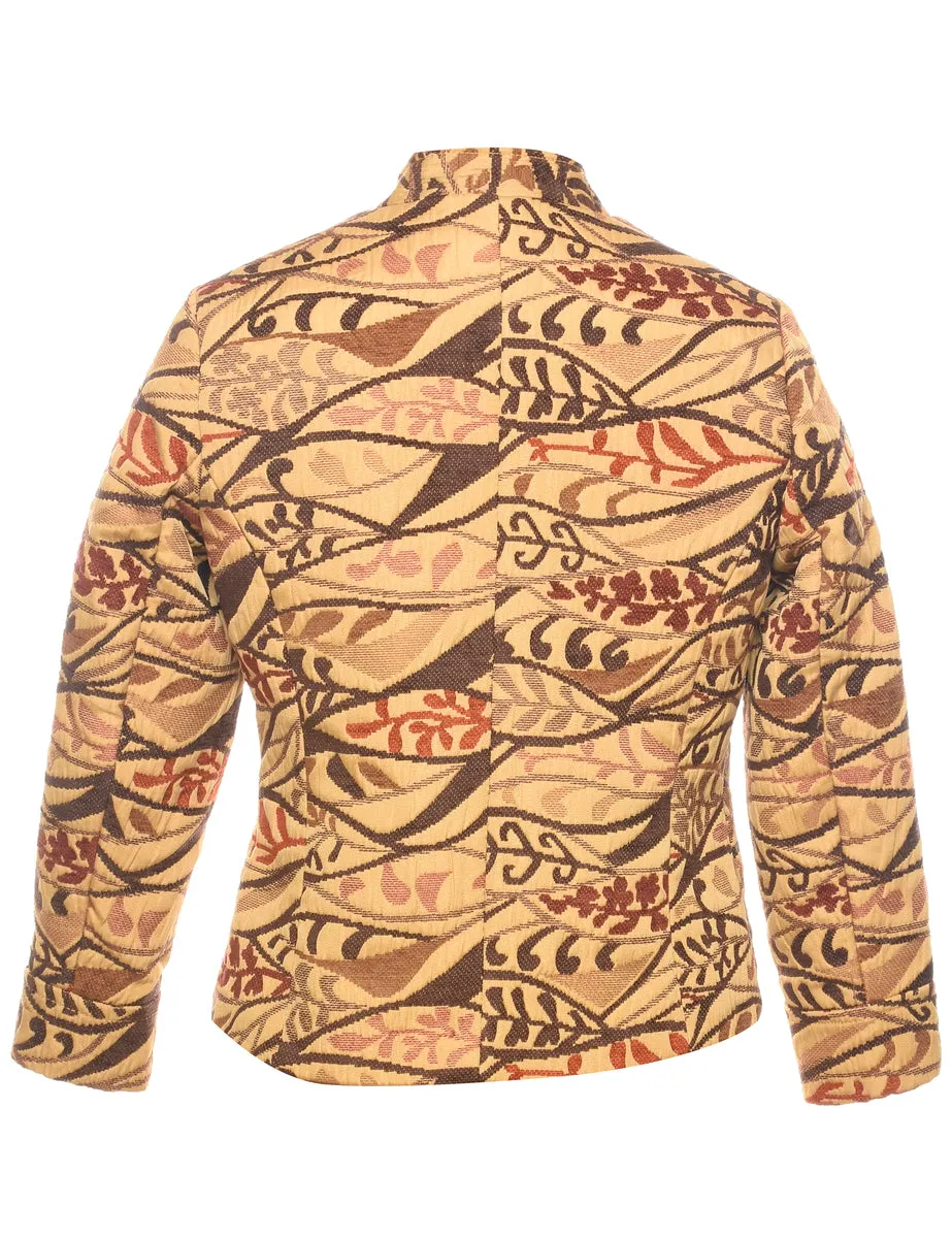 Patterned Tapestry Jacket - S