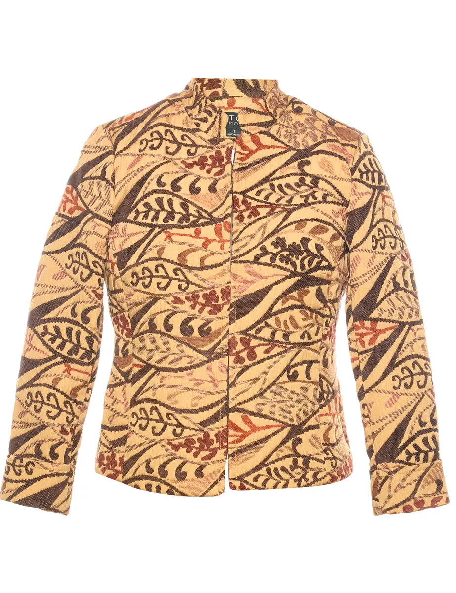 Patterned Tapestry Jacket - S