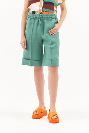 PURE LINEN SHORTS JADE