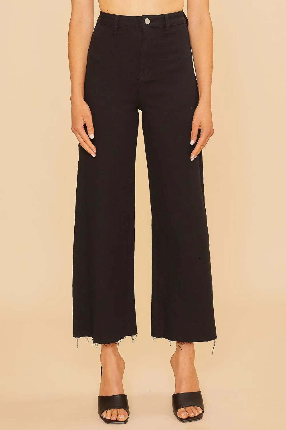 Roxy Wide Leg Jeans || Black