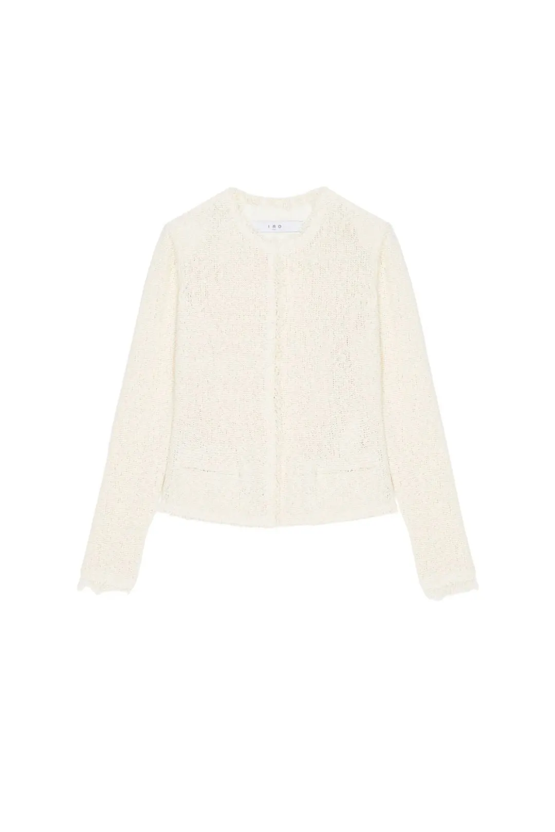 Shavani Classic Fringed Jacket in Ivory