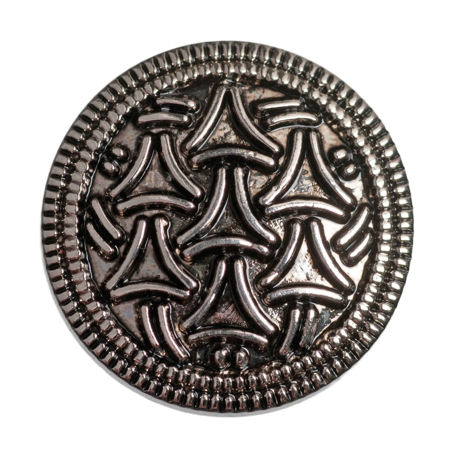 Silver Patterned Blazer Buttons