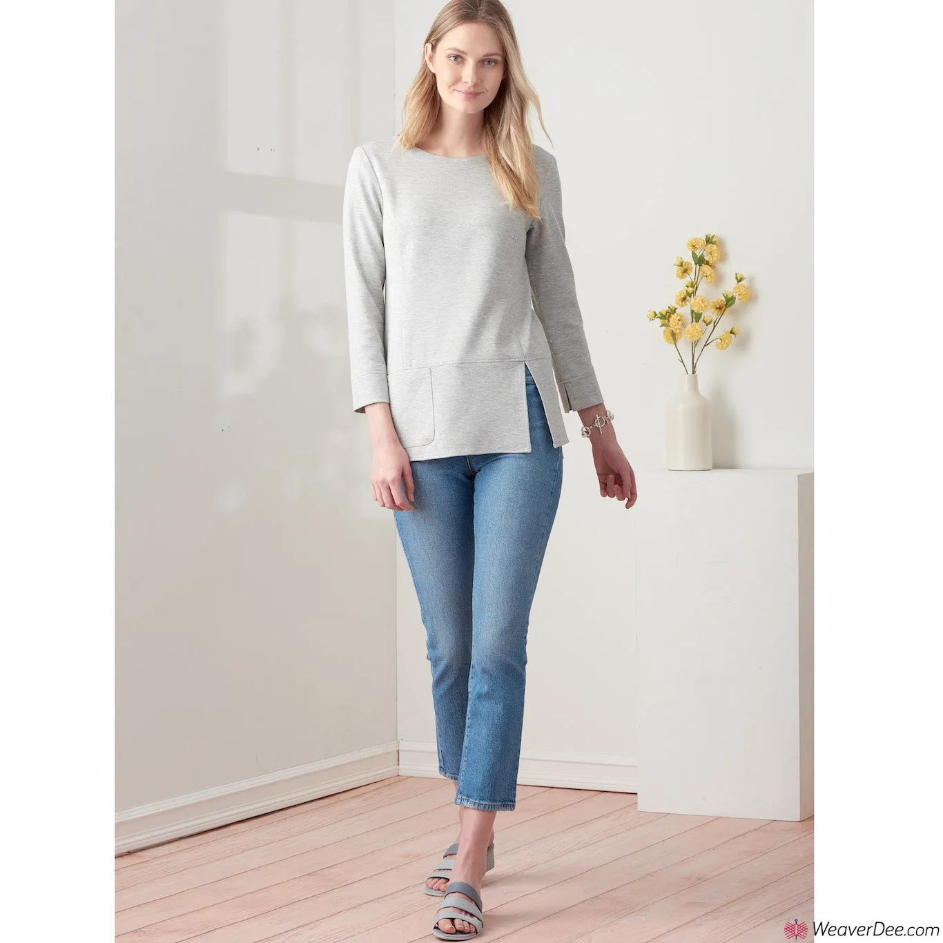 Simplicity Pattern S9275 Misses' Knit Tops In 2 Lengths