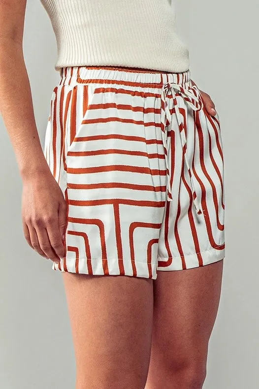 Smooth Symmetry Shorts - Drawstring Waistband