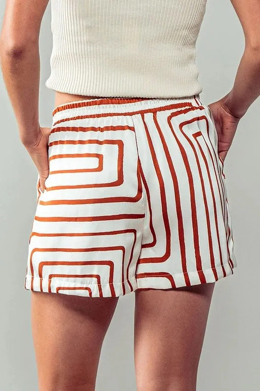 Smooth Symmetry Shorts - Drawstring Waistband