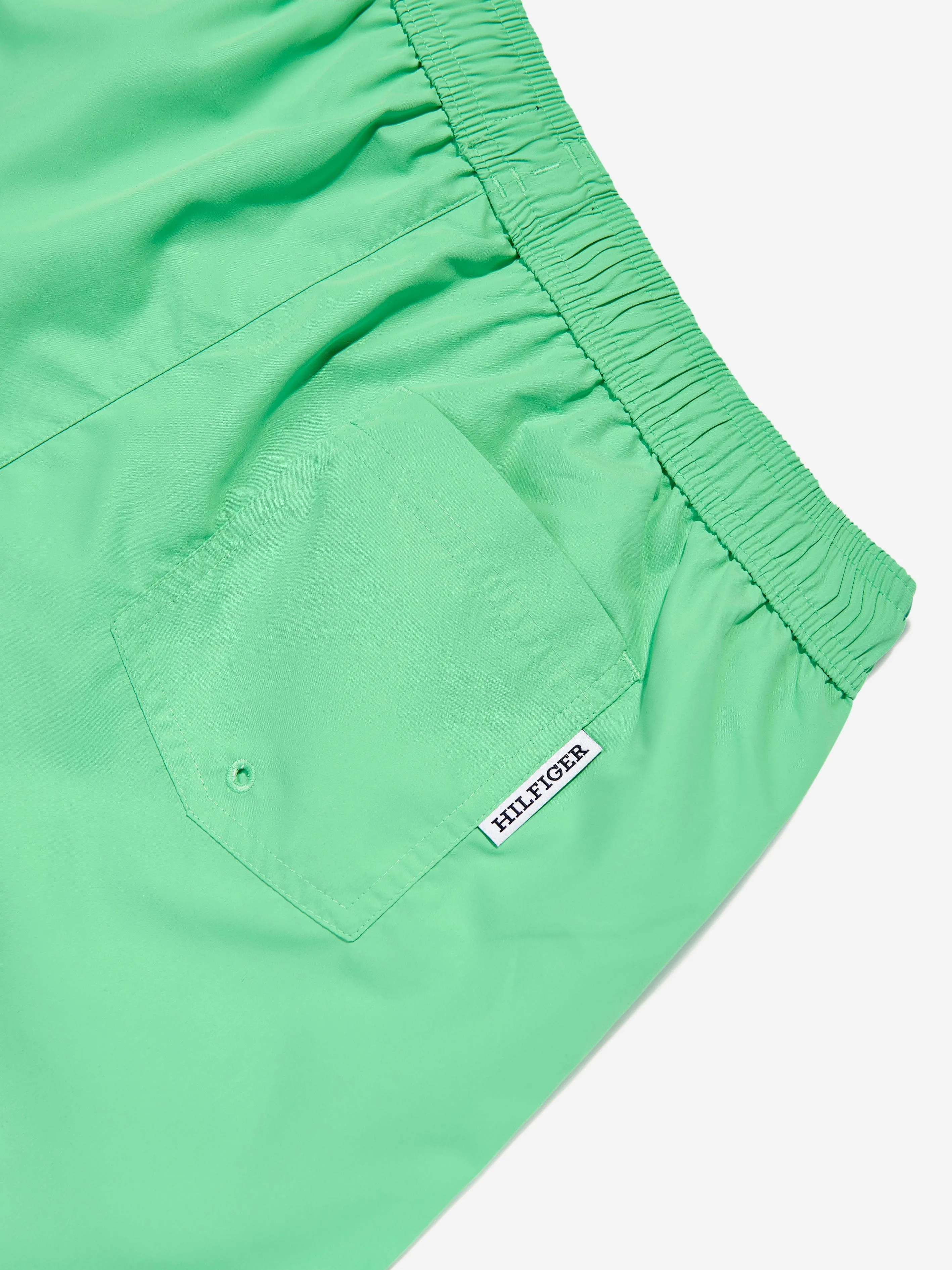 Tommy Hilfiger Boys Medium Drawstring Swim Shorts in Green