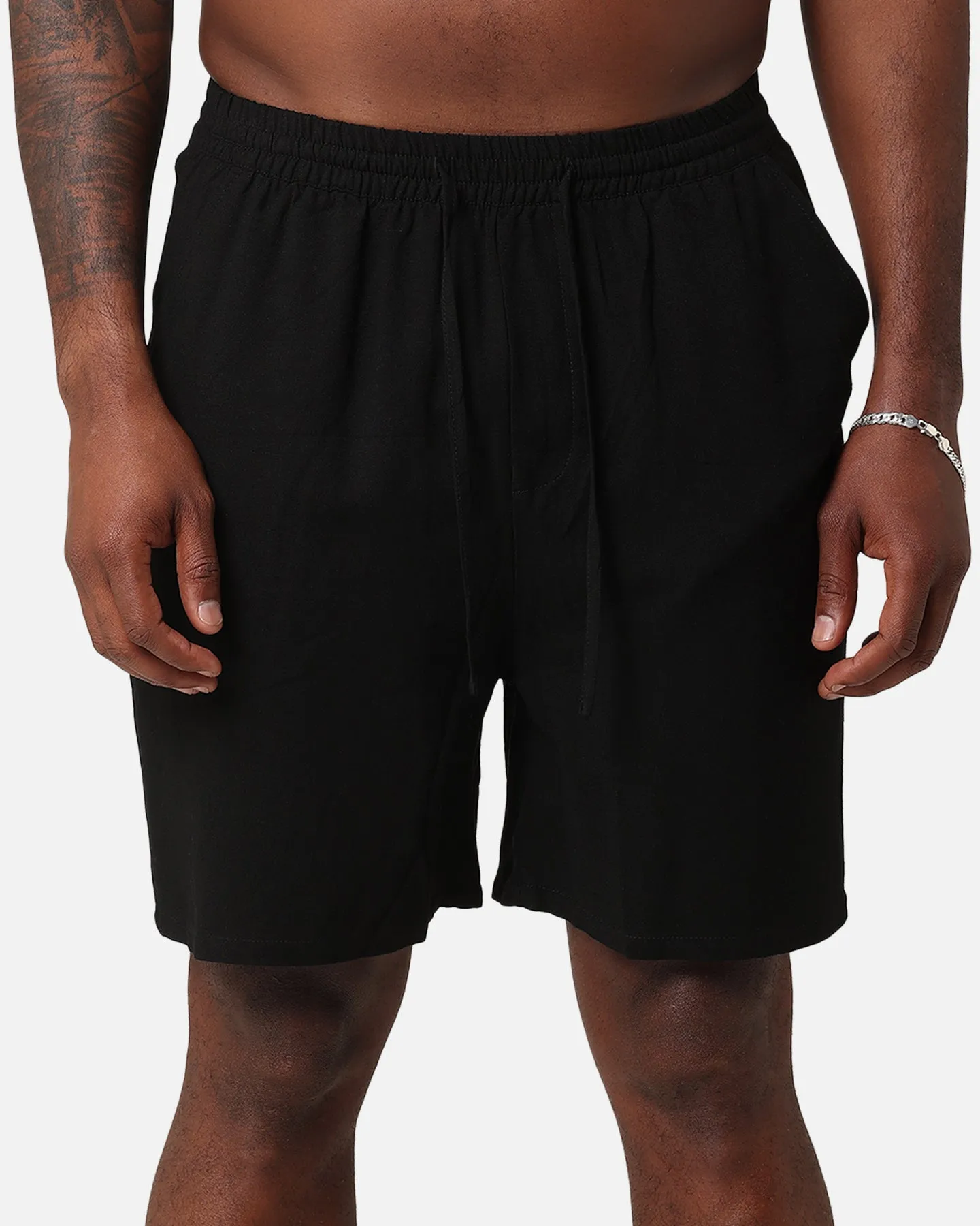 XXIII Ezrah Linen Shorts Black